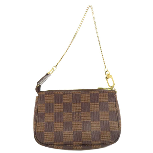 LOUIS VUITTON Accessory pouch N58009 Damier canvas Brown Mini Pochette Accessoires Women Used Authentic
