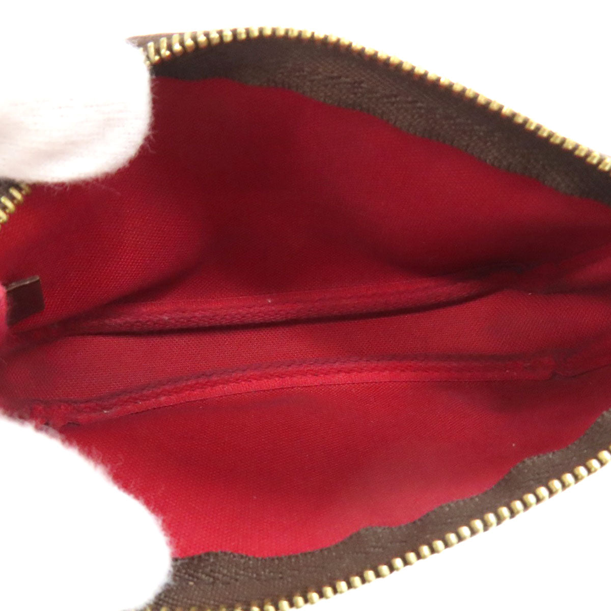LOUIS VUITTON Accessory pouch N58009 Damier canvas Brown Mini Pochette Accessoires Women Used Authentic