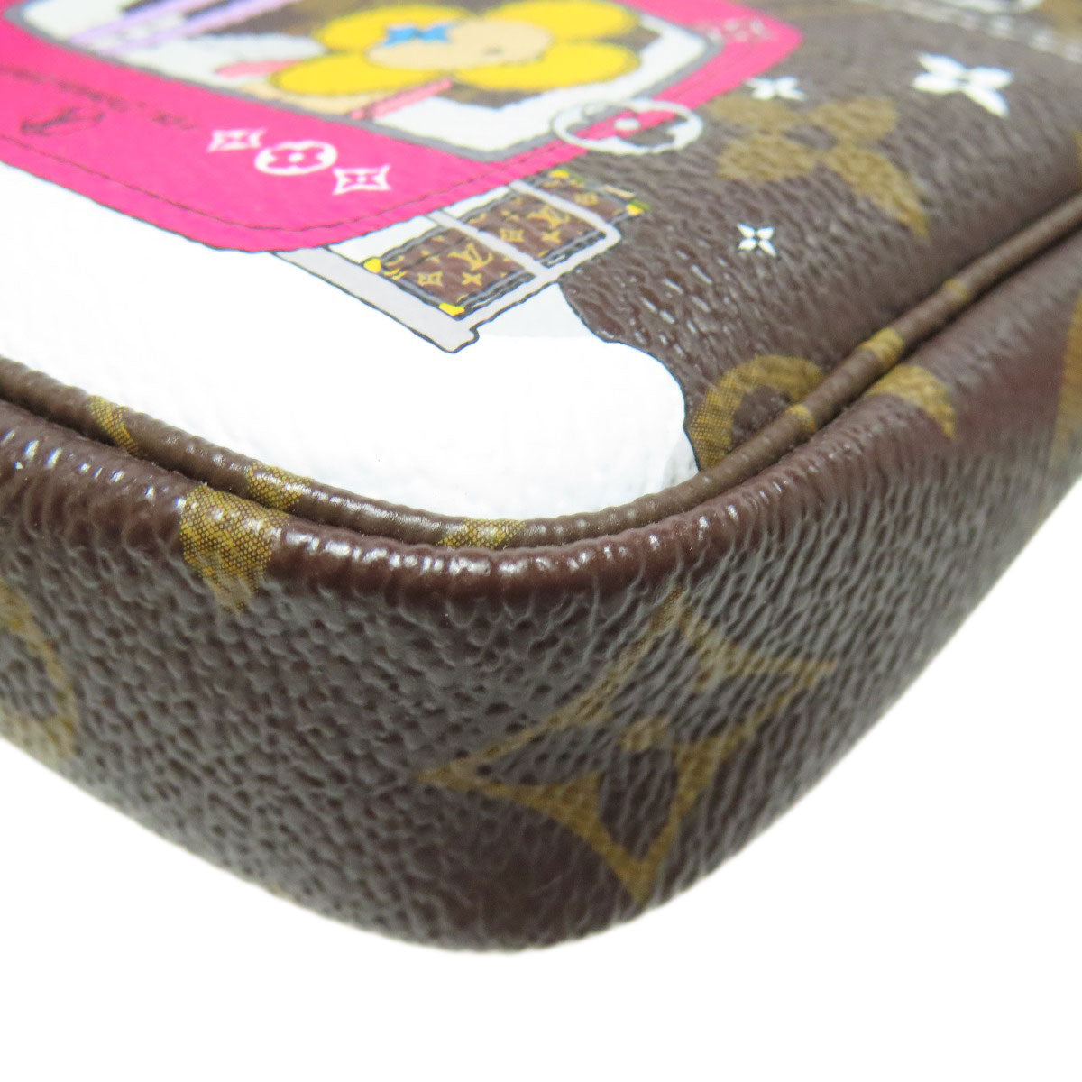 LOUIS VUITTON Accessory pouch M68490 Monogram canvas Brown Mini Pochette Accessoires Vivienne Women Used Authentic