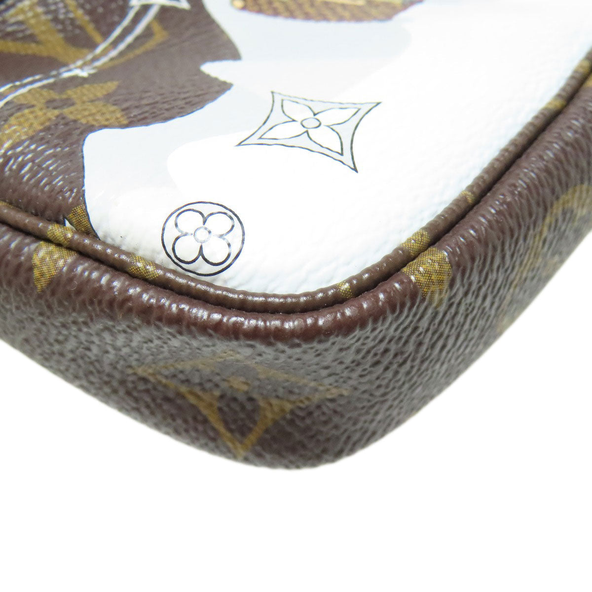 LOUIS VUITTON Accessory pouch M68490 Monogram canvas Brown Mini Pochette Accessoires Vivienne Women Used Authentic