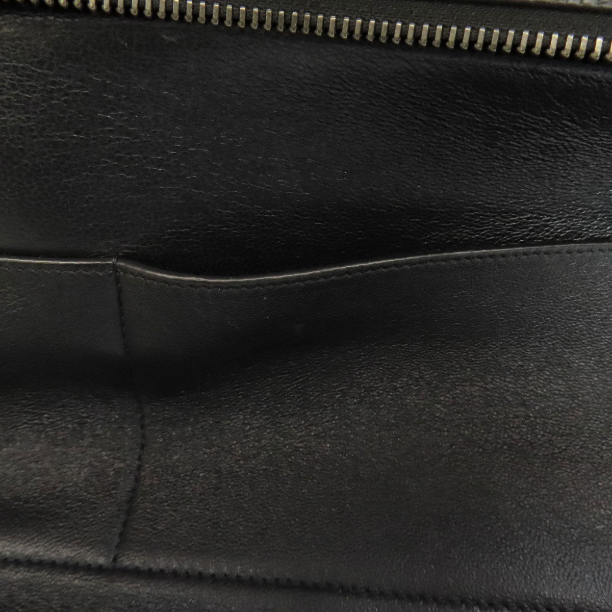 CELINE Handbag leather black Trapeze 2WAY Women Used Authentic