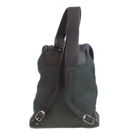 BALENCIAGA Backpack 382830 canvas black Traveler Women Used Authentic