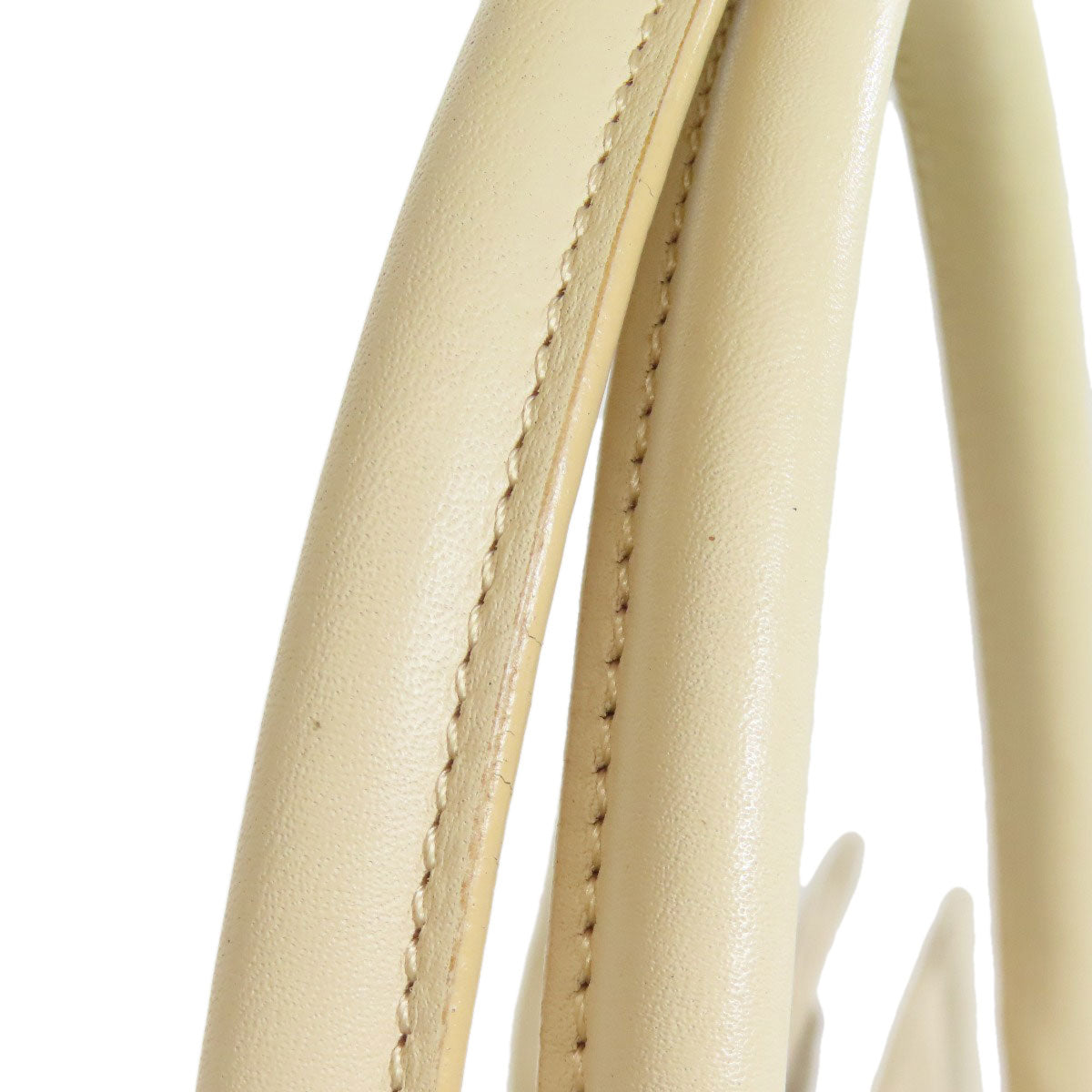 BURBERRY Handbag PVC beige logo Women Used Authentic