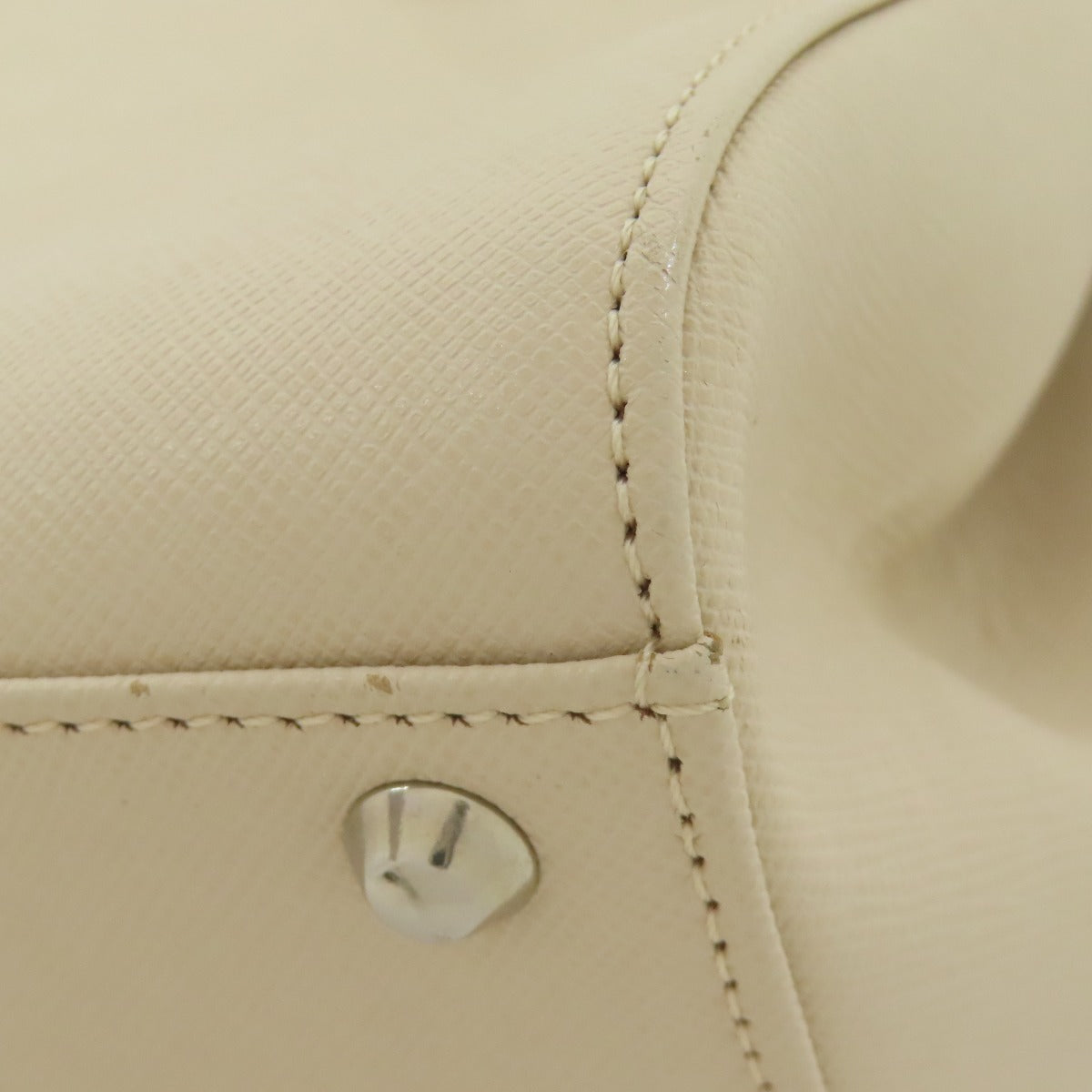 BURBERRY Handbag PVC beige logo Women Used Authentic