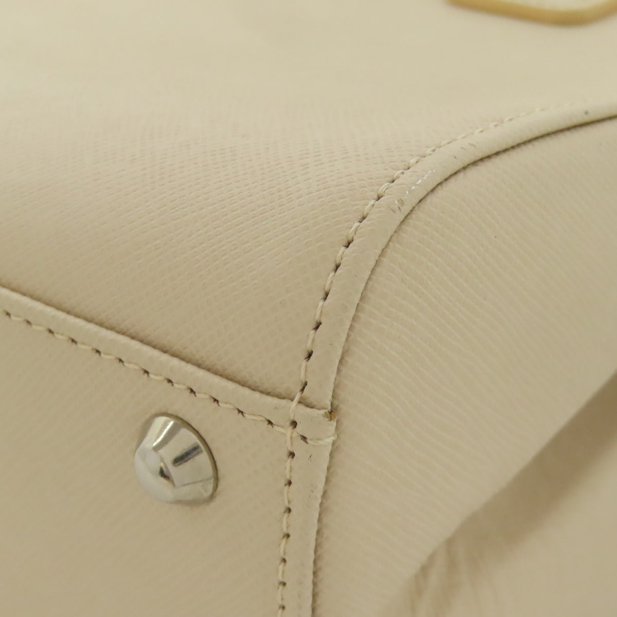 BURBERRY Handbag PVC beige logo Women Used Authentic
