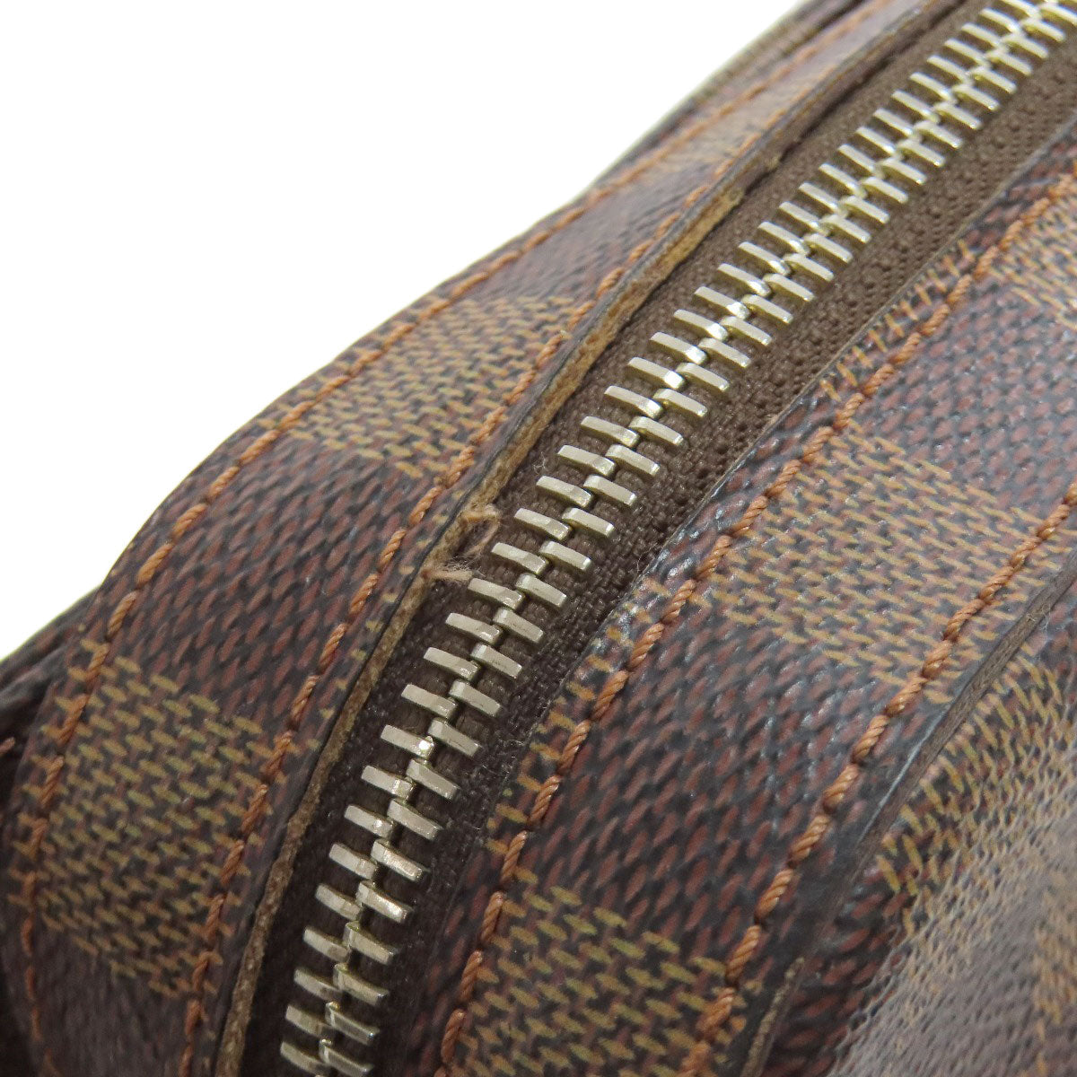 LOUIS VUITTON Sling bag N51994 Damier canvas Brown Geronimos Women Used Authentic