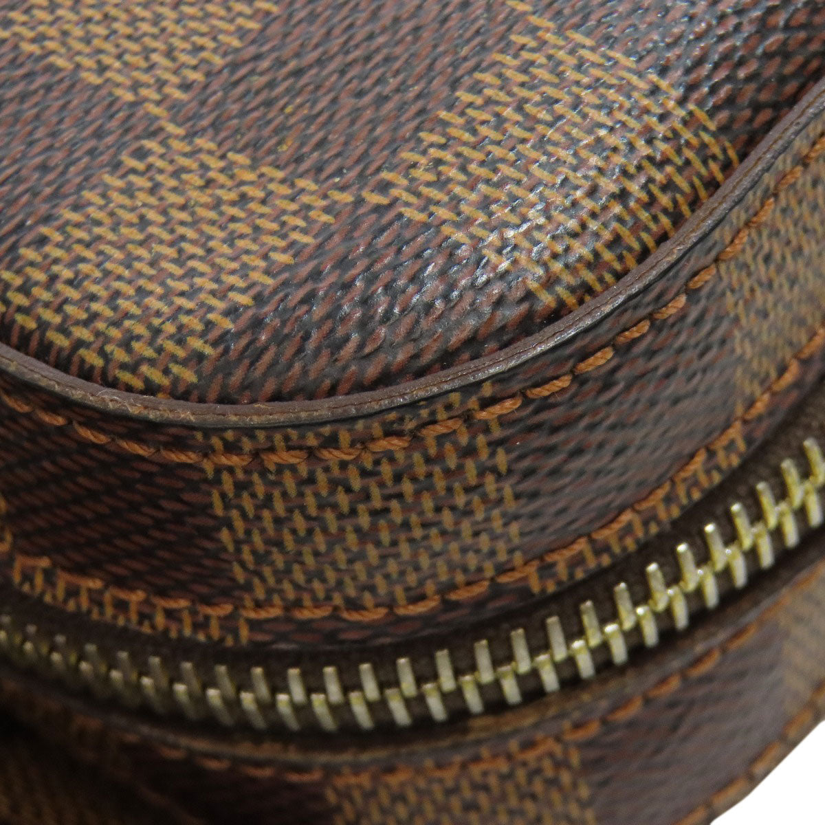LOUIS VUITTON Sling bag N51994 Damier canvas Brown Geronimos Women Used Authentic