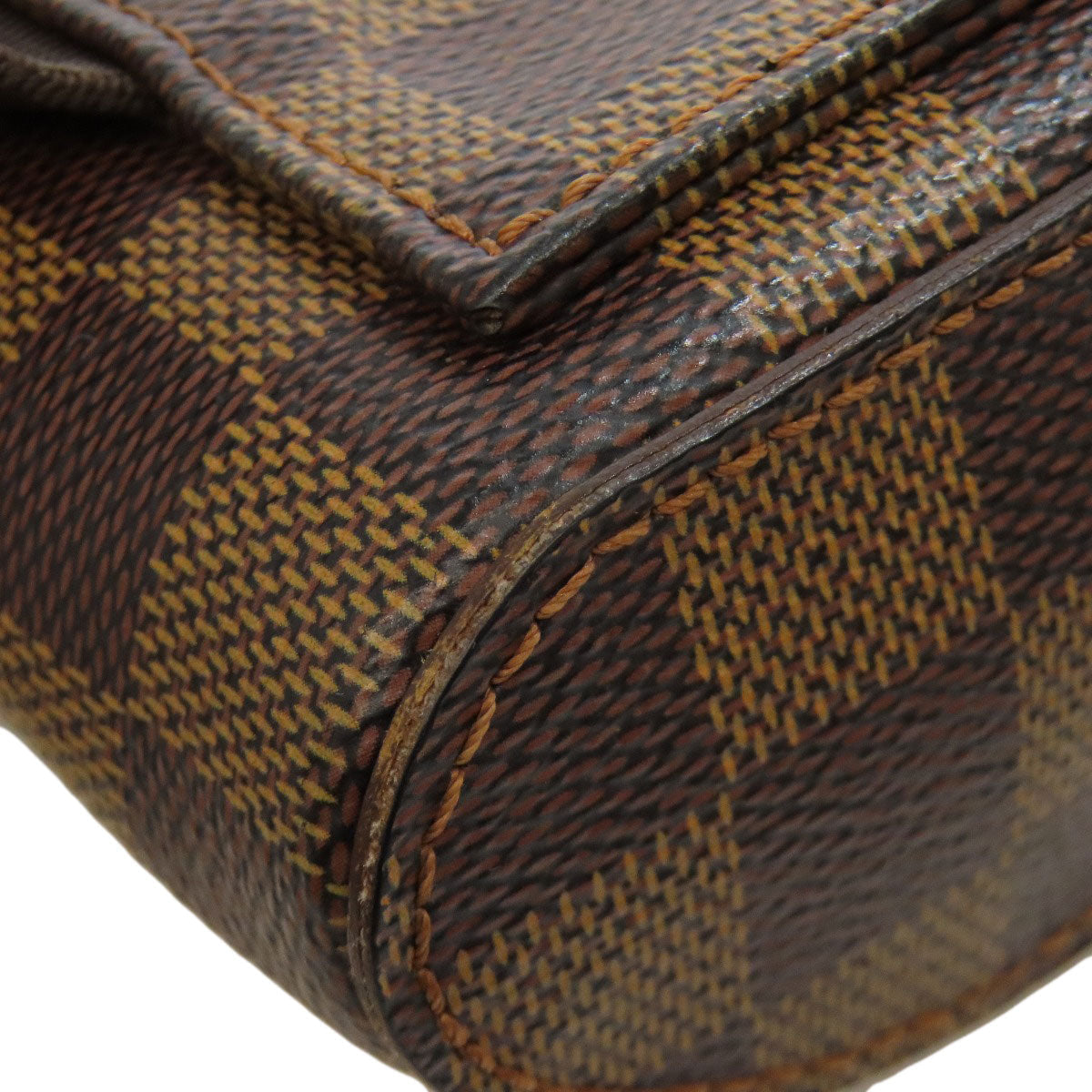 LOUIS VUITTON Sling bag N51994 Damier canvas Brown Geronimos Women Used Authentic