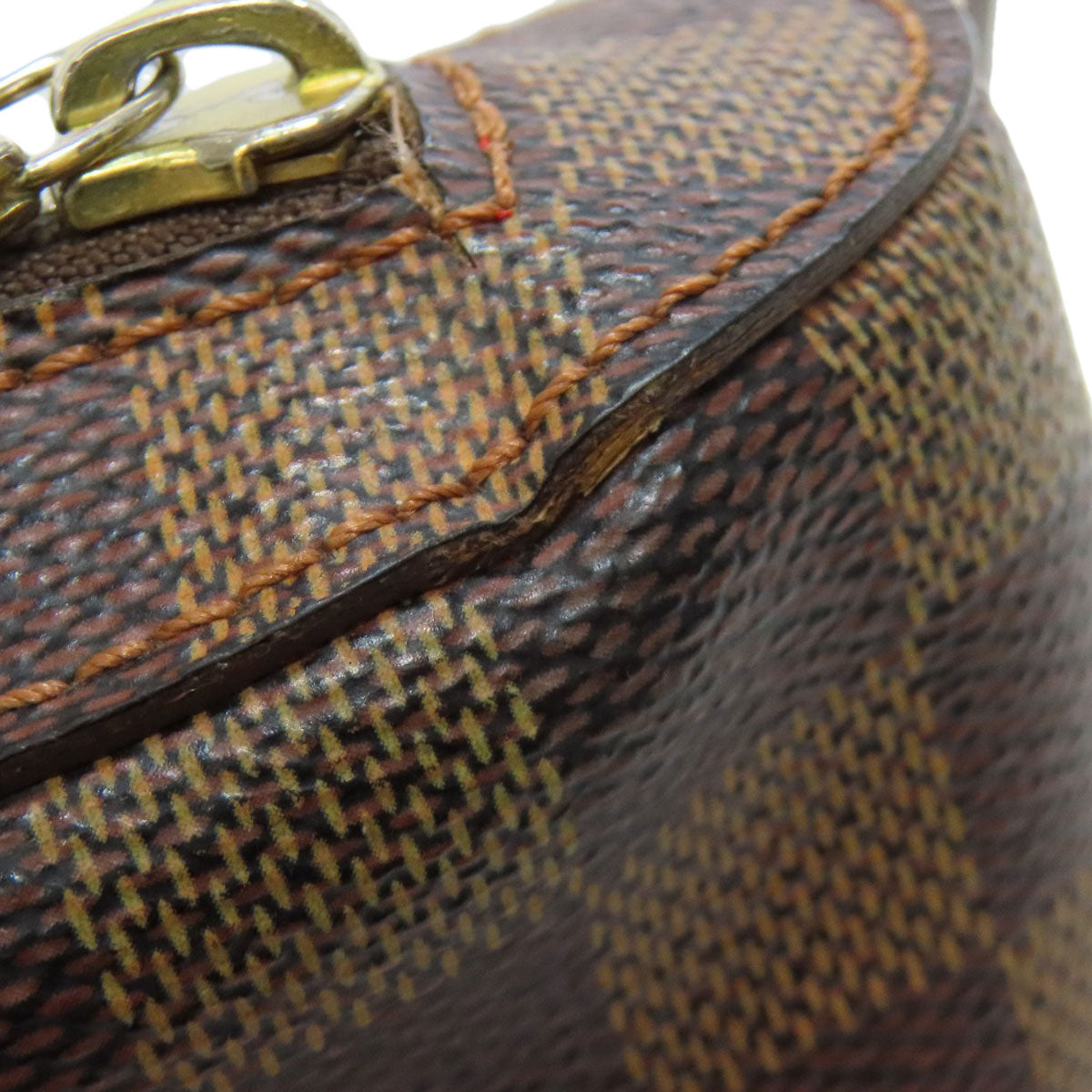 LOUIS VUITTON Sling bag N51994 Damier canvas Brown Geronimos Women Used Authentic
