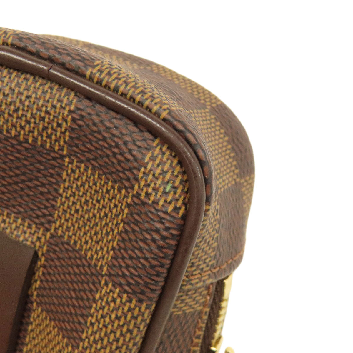 LOUIS VUITTON Accessory pouch N61738 Damier canvas Brown Etui Okapi PM Women Used Authentic