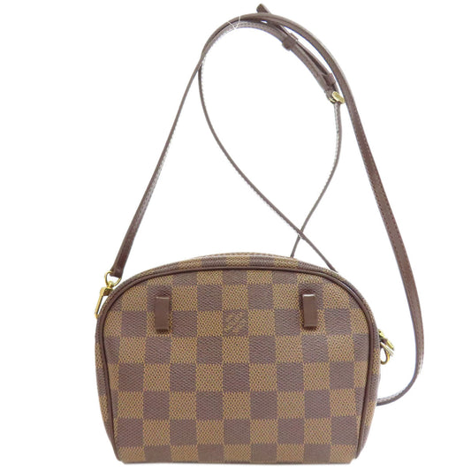 LOUIS VUITTON Shoulder Bag N51296 Damier canvas Brown Pochette Ipanema PM Women Used Authentic