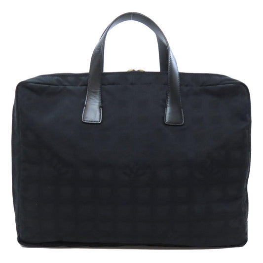 CHANEL Tote Bag Nylon black New Travel Line Tote Women Used Authentic