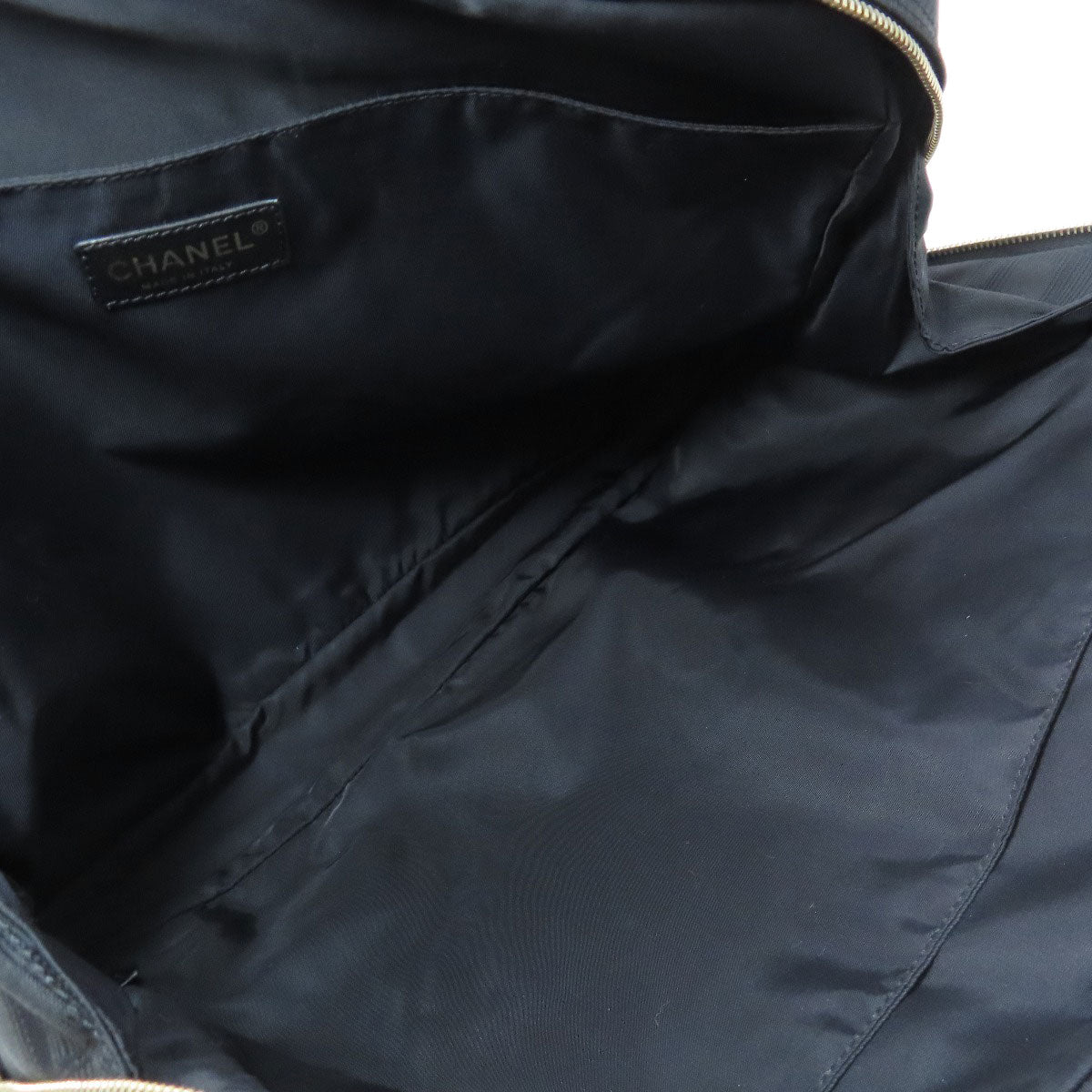 CHANEL Tote Bag Nylon black New Travel Line Tote Women Used Authentic