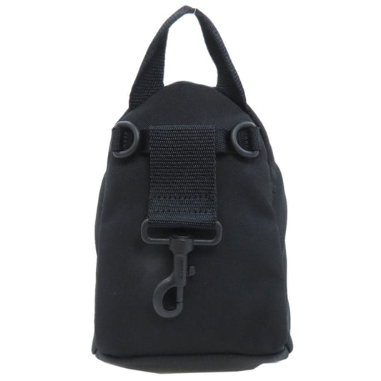 BALENCIAGA Shoulder Bag 656060 Nylon black Polyamide Mini Backpack Women Used Authentic