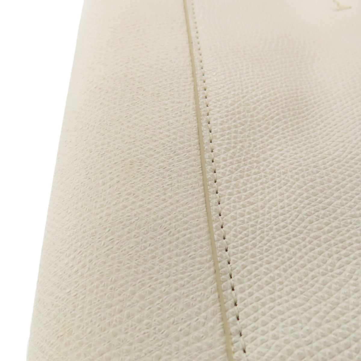 CELINE Handbag leather white Vertical Cabas 2WAY Women Used Authentic