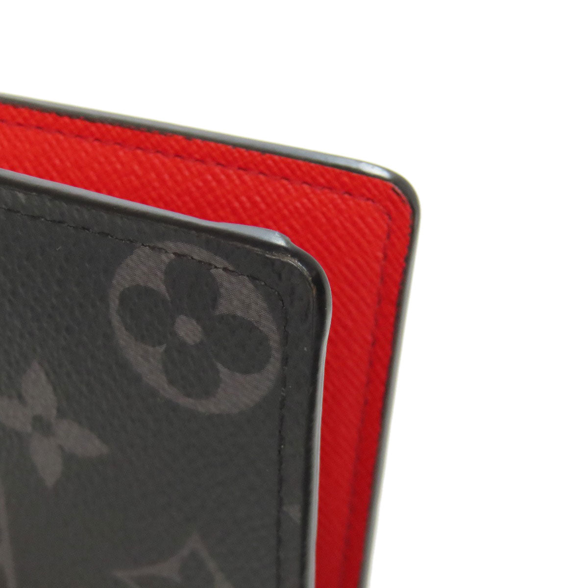 LOUIS VUITTON Long Wallet Purse M80931 Monogram Eclipse black Portefeuille�EBrazza Trunk Rocket mens Used Authentic