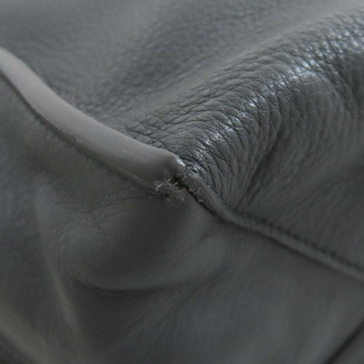 BALENCIAGA Tote Bag 432596 Calfskin gray Paper B4 Zip Around 2WAY Women Used Authentic