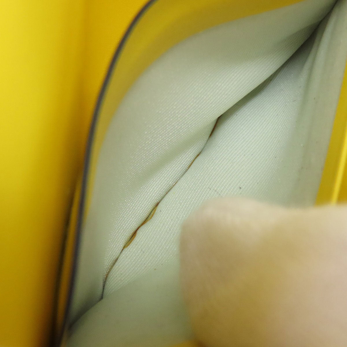 LOEWE Long Wallet Purse Calfskin yellow puzzle