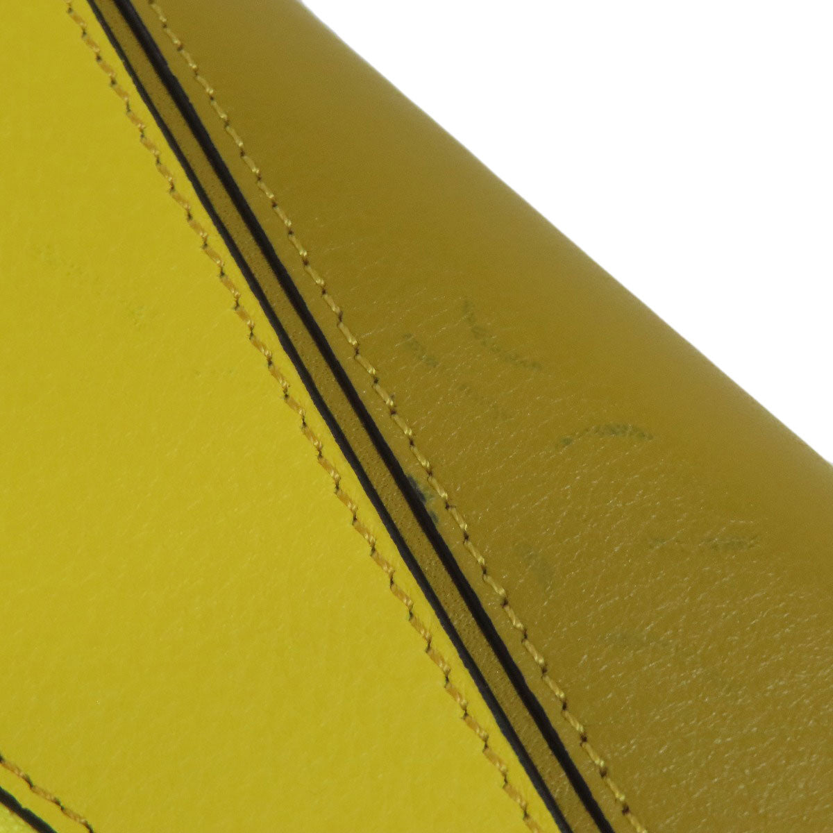 LOEWE Long Wallet Purse Calfskin yellow puzzle