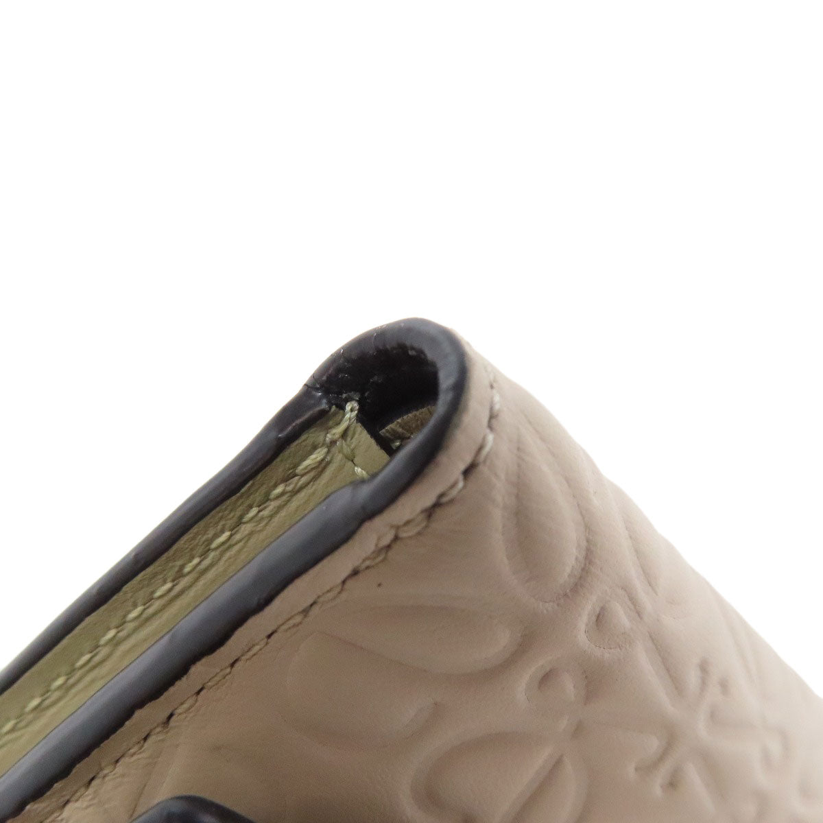 LOEWE Bifold Wallet Calfskin beige anagram