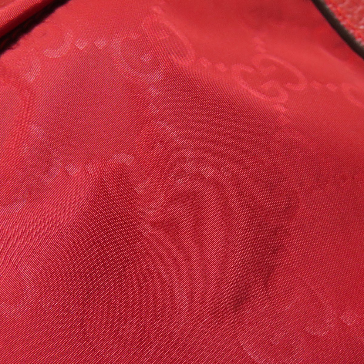 GUCCI Backpack 510336 Nylon Red GG Women Used Authentic