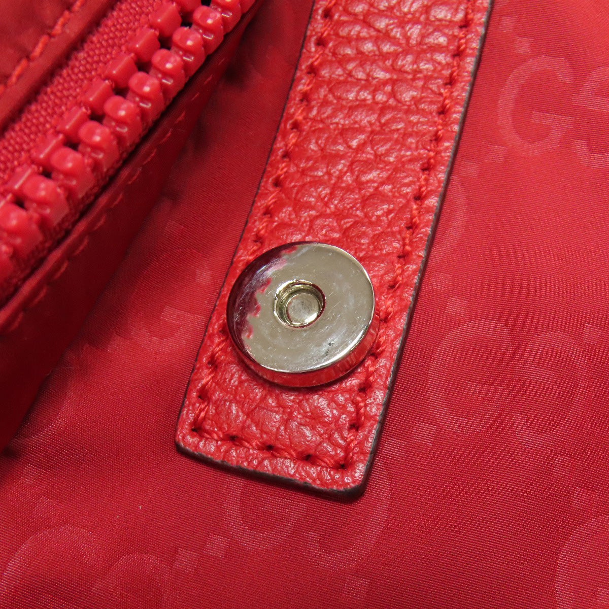 GUCCI Backpack 510336 Nylon Red GG Women Used Authentic