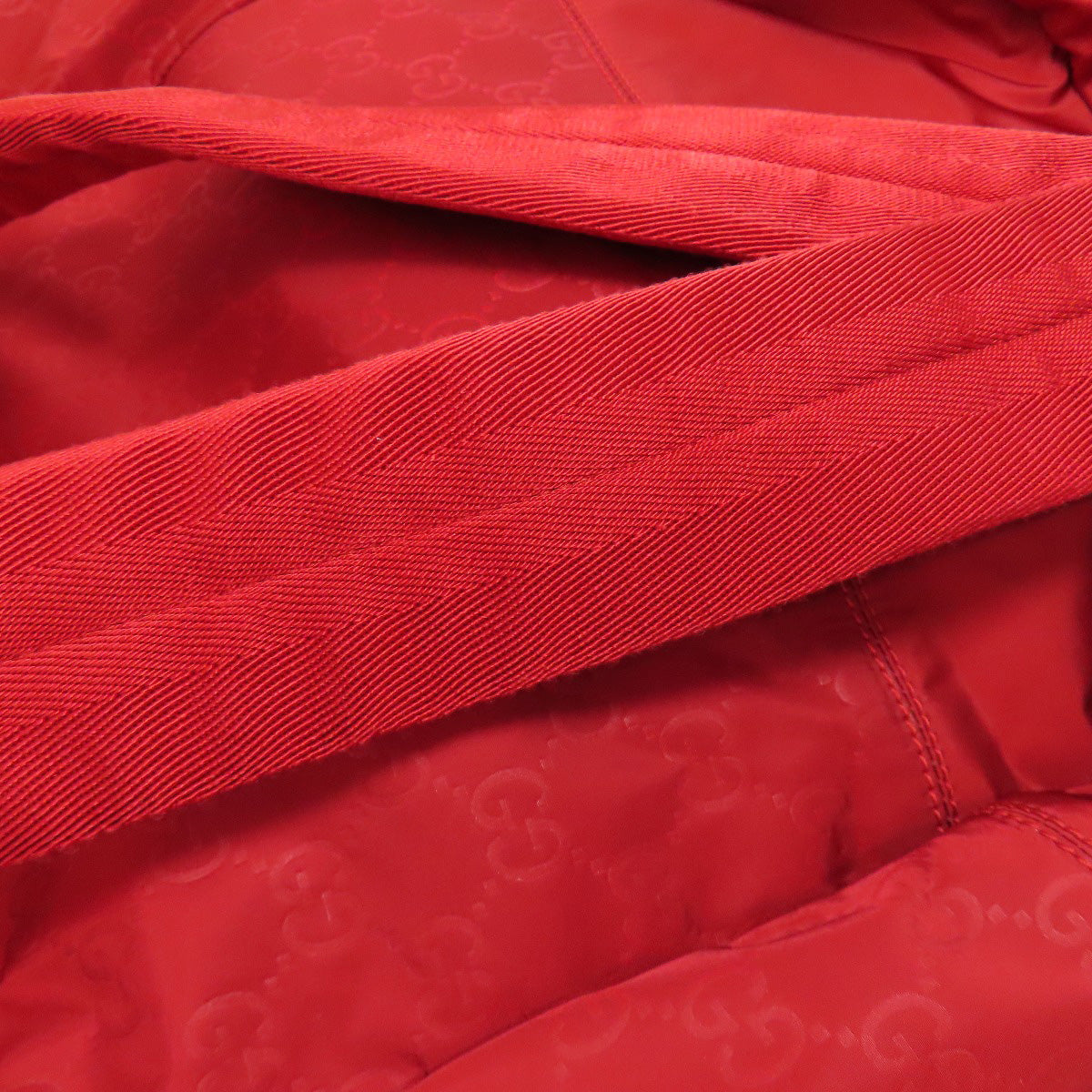 GUCCI Backpack 510336 Nylon Red GG Women Used Authentic