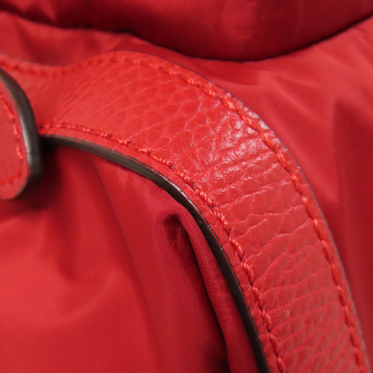 GUCCI Backpack 510336 Nylon Red GG Women Used Authentic