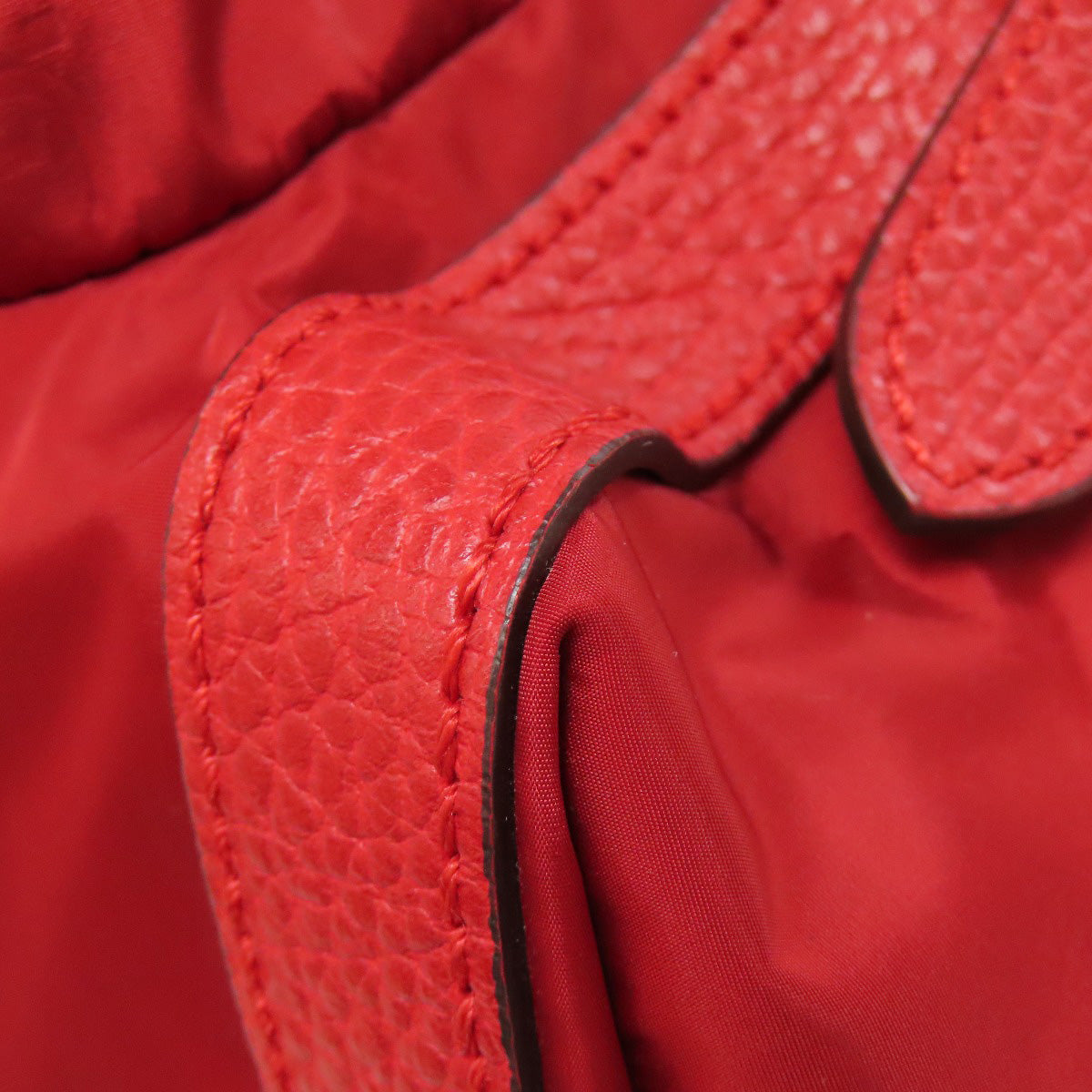 GUCCI Backpack 510336 Nylon Red GG Women Used Authentic