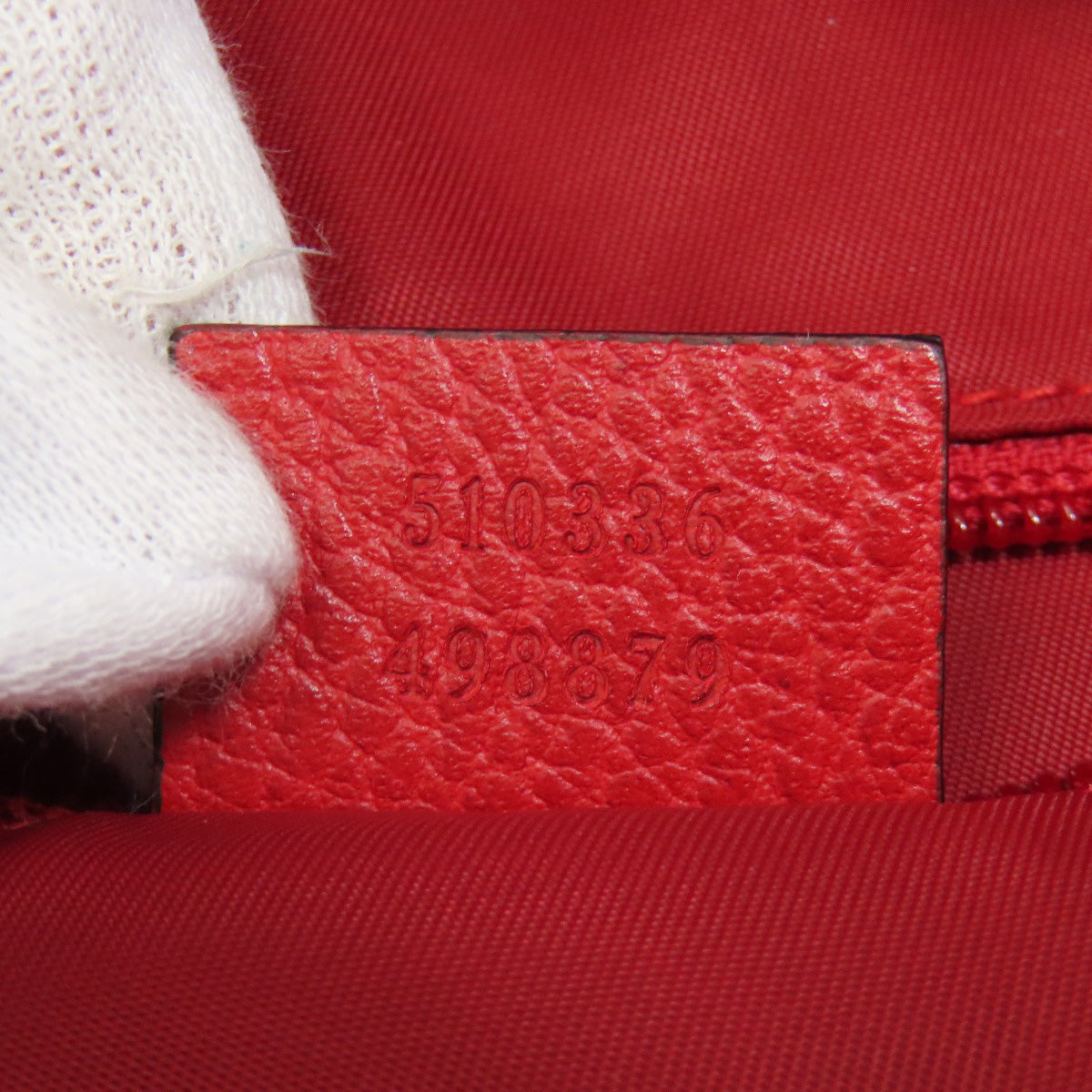 GUCCI Backpack 510336 Nylon Red GG Women Used Authentic