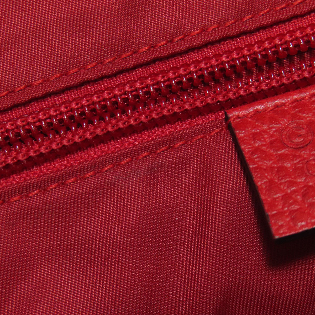 GUCCI Backpack 510336 Nylon Red GG Women Used Authentic