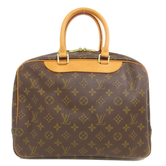 LOUIS VUITTON Handbag M47270 Monogram canvas Brown Deauville Women Used Authentic