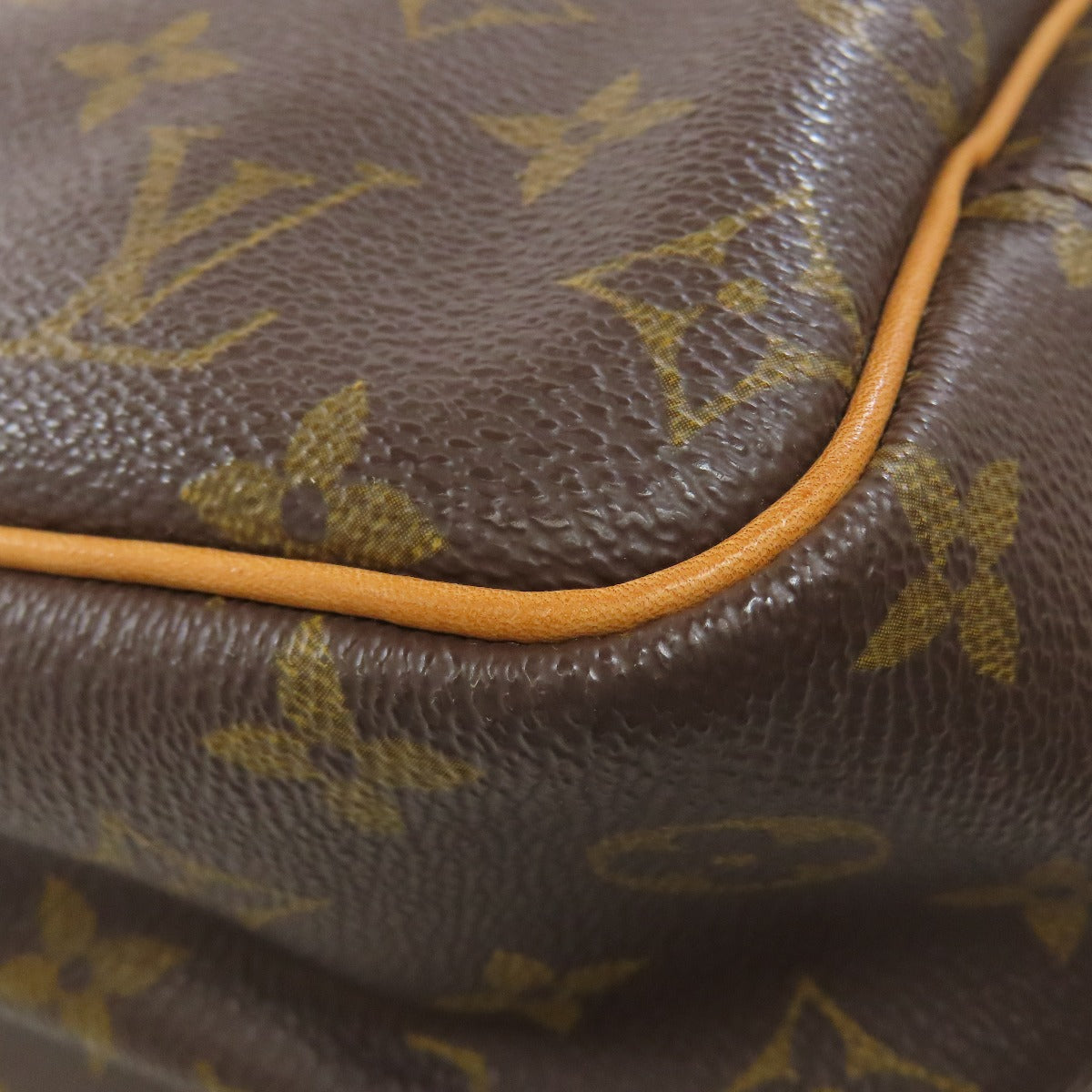 LOUIS VUITTON Handbag M47270 Monogram canvas Brown Deauville Women Used Authentic