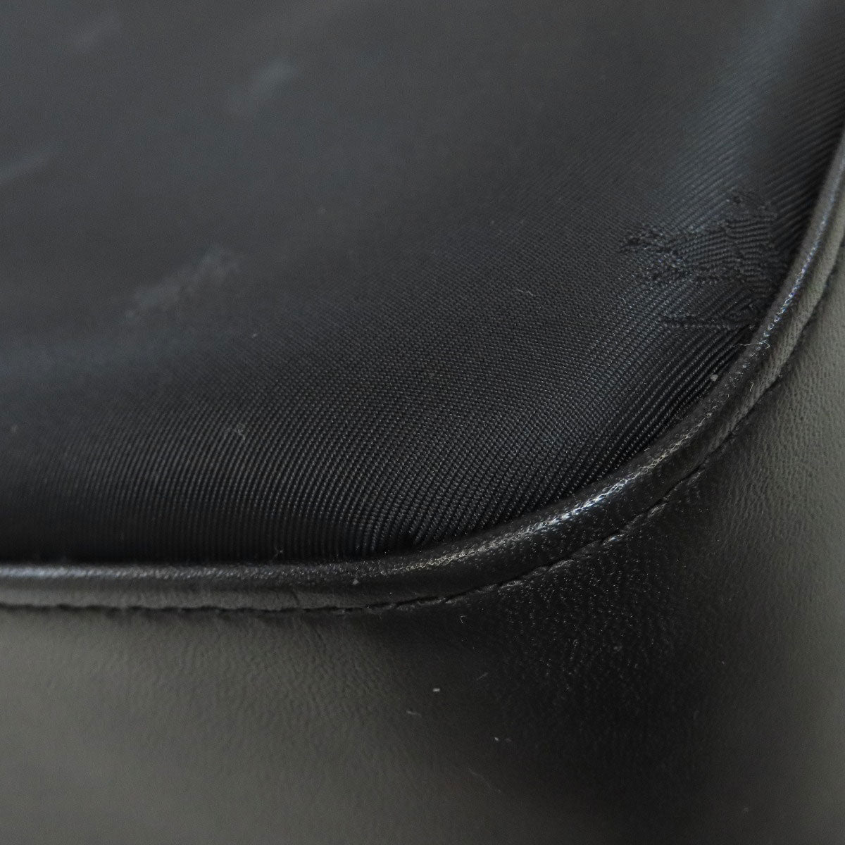 BURBERRY Tote Bag Nylon, Leather black logo Women Used Authentic