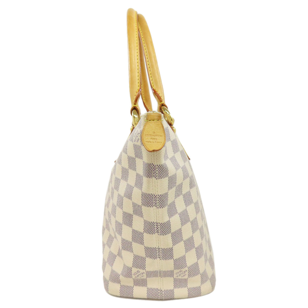 LOUIS VUITTON Tote Bag N51186 Damier canvas white Saleya PM Women Used Authentic