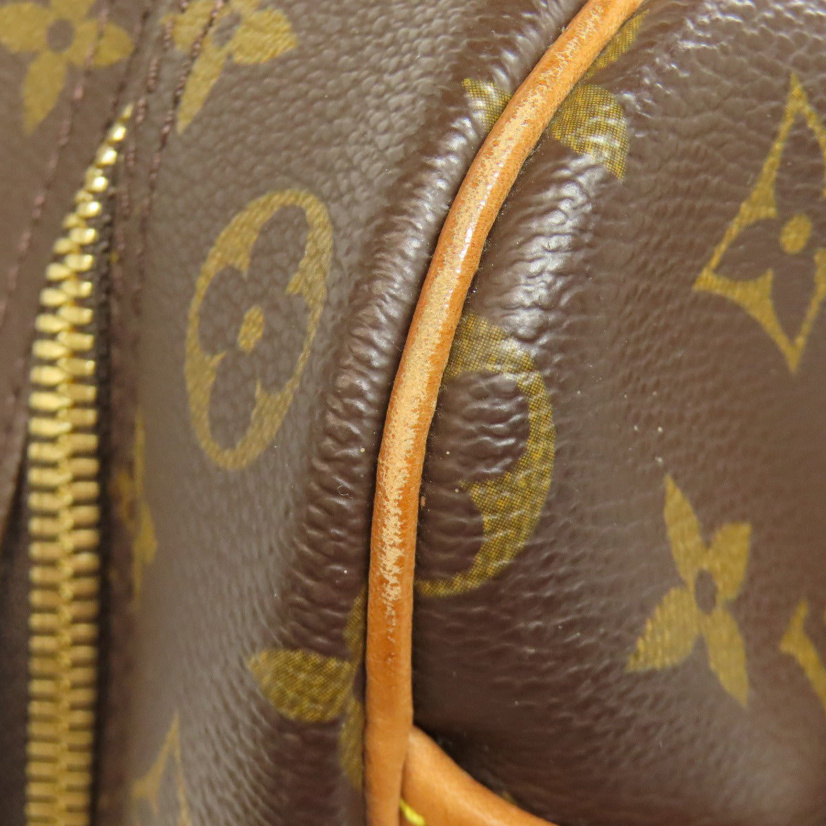 LOUIS VUITTON Handbag M47270 Monogram canvas Brown Deauville Women Used Authentic