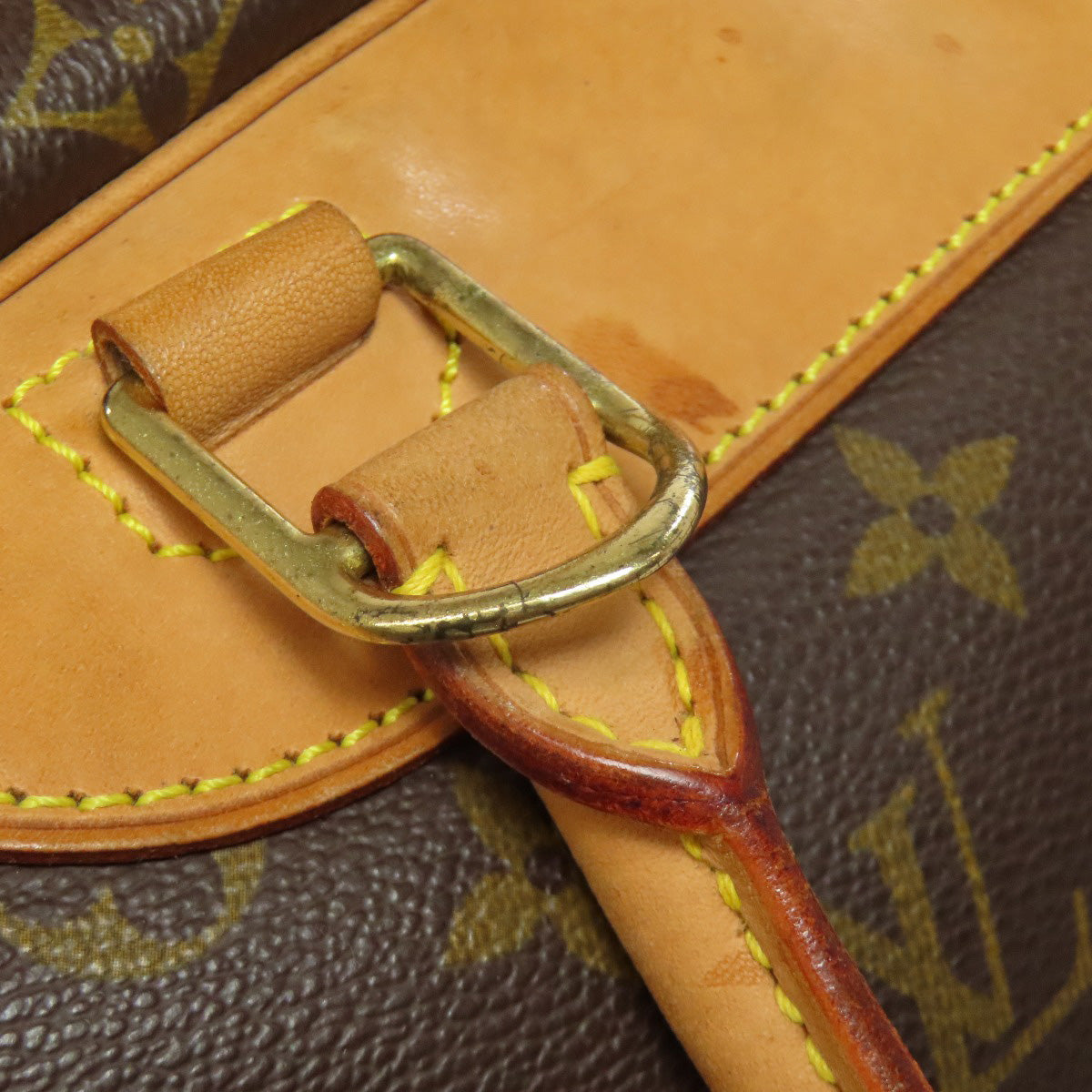 LOUIS VUITTON Handbag M47270 Monogram canvas Brown Deauville Women Used Authentic