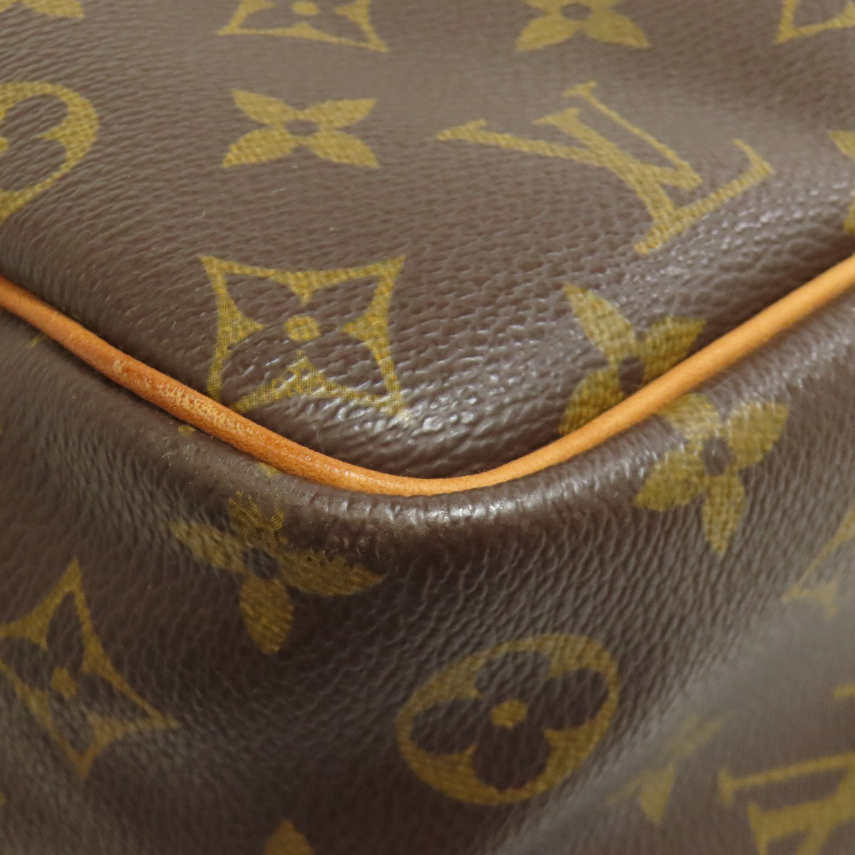 LOUIS VUITTON Handbag M47270 Monogram canvas Brown Deauville Women Used Authentic