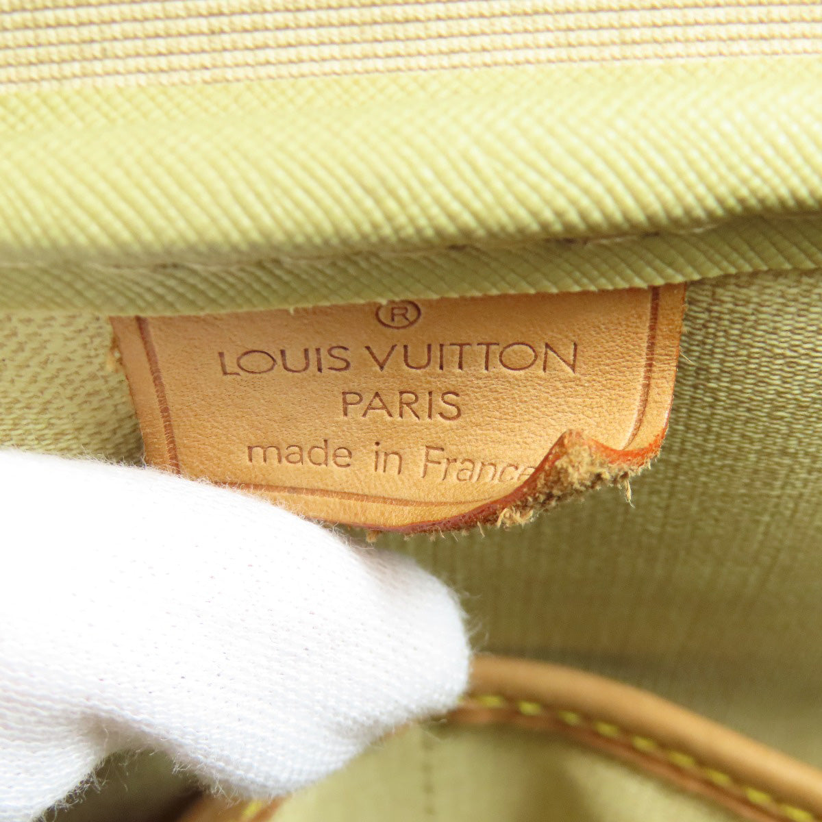 LOUIS VUITTON Handbag M47270 Monogram canvas Brown Deauville Women Used Authentic