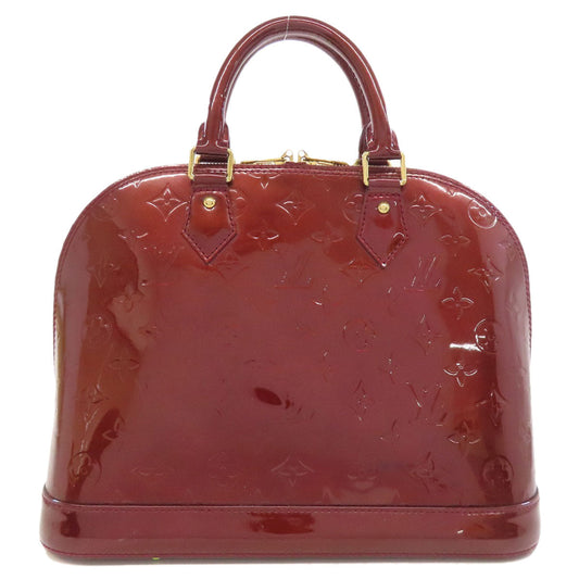 LOUIS VUITTON Handbag M91691 Vernis Red Alma PM Women Used Authentic