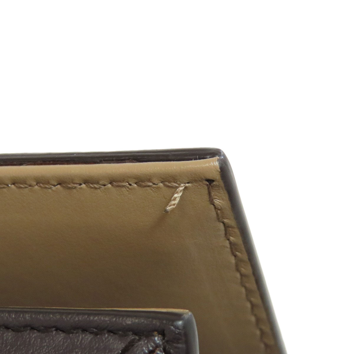 BURBERRY Handbag leather Brown logo Women Used Authentic