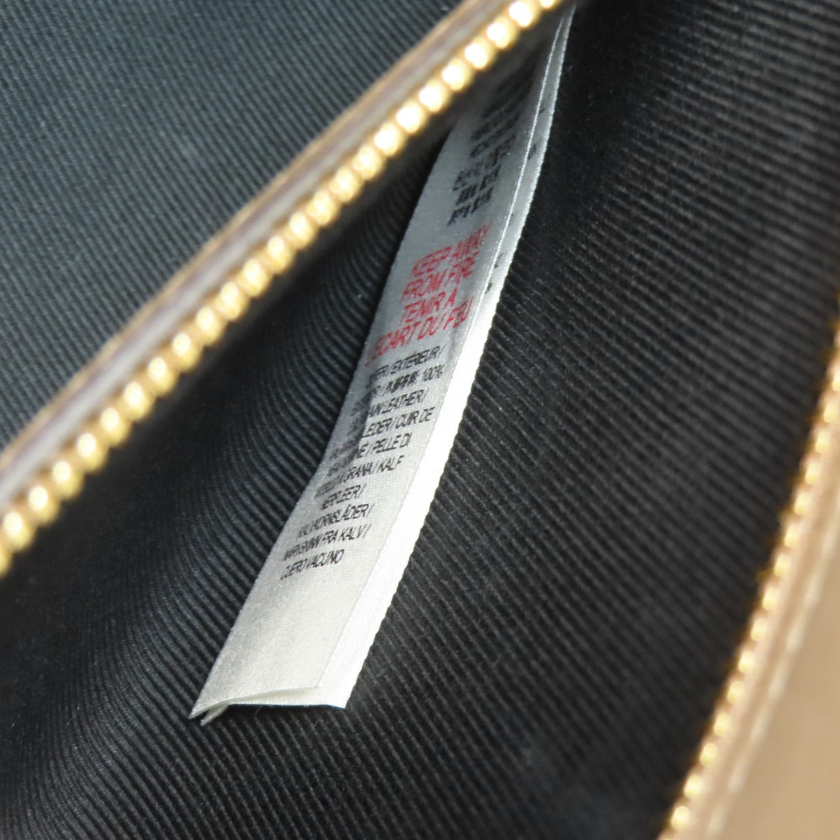 BURBERRY Handbag leather Brown logo Women Used Authentic