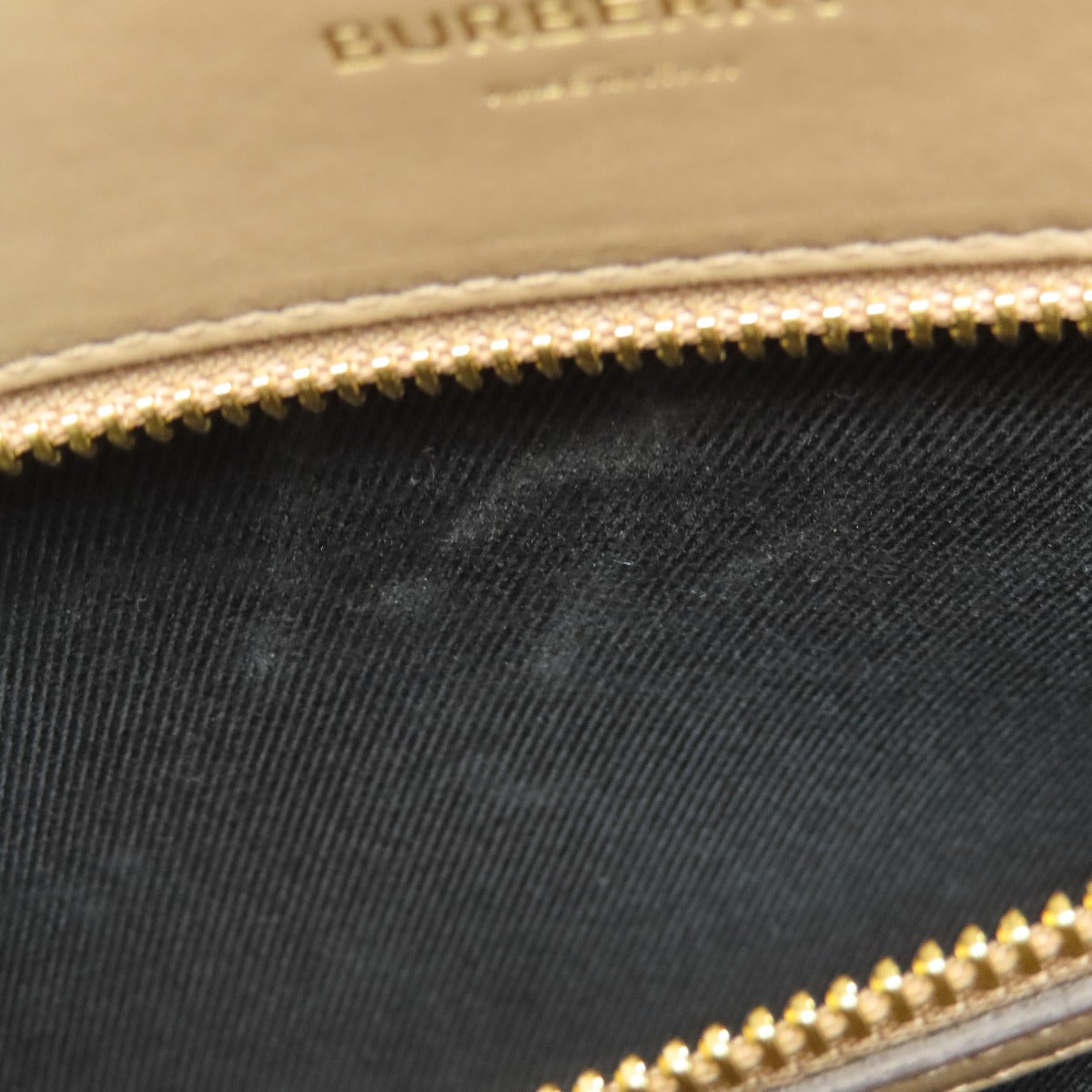 BURBERRY Handbag leather Brown logo Women Used Authentic