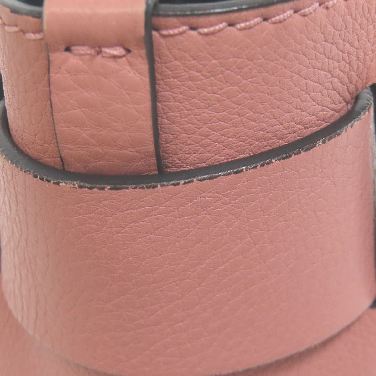 BURBERRY Handbag leather pink 2WAY Women Used Authentic