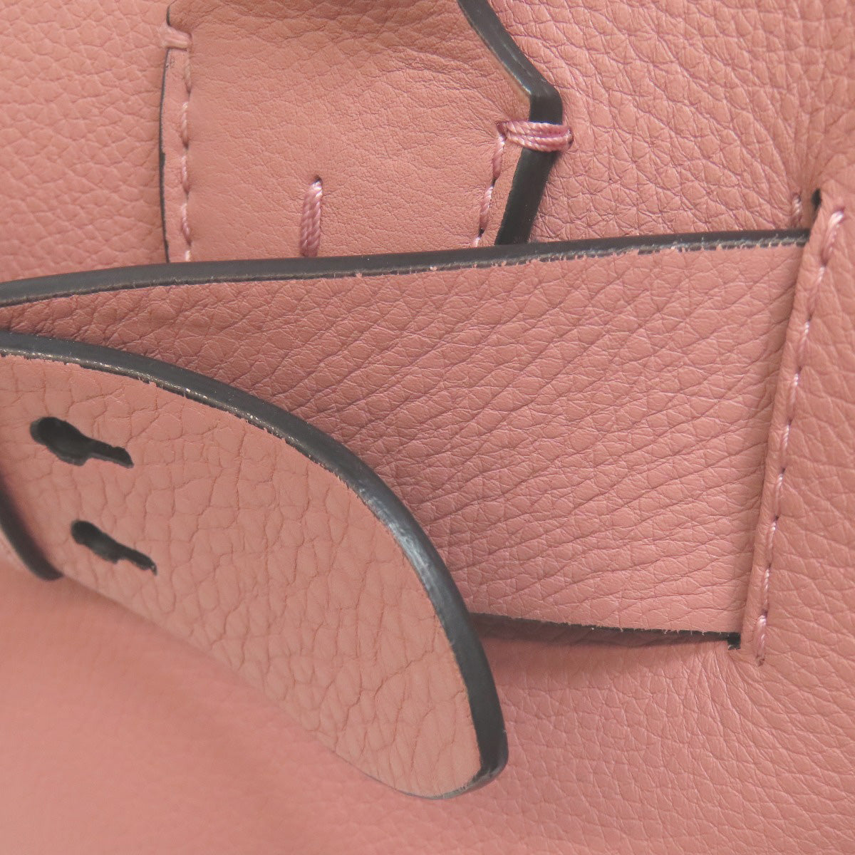 BURBERRY Handbag leather pink 2WAY Women Used Authentic