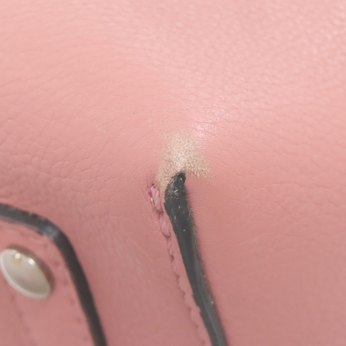 BURBERRY Handbag leather pink 2WAY Women Used Authentic