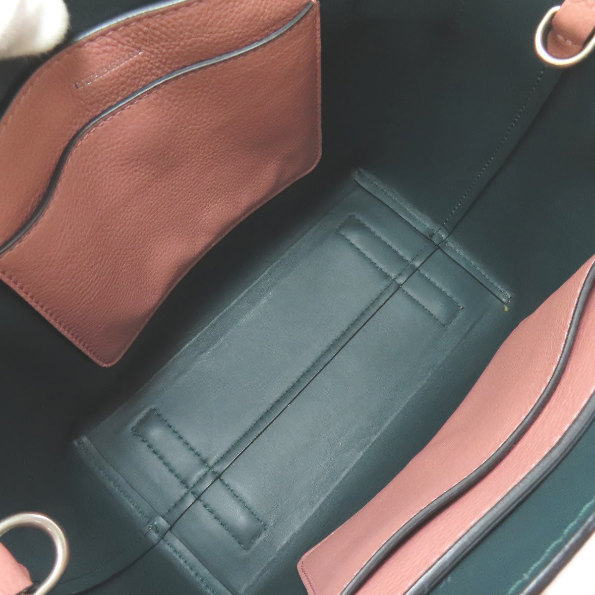 BURBERRY Handbag leather pink 2WAY Women Used Authentic