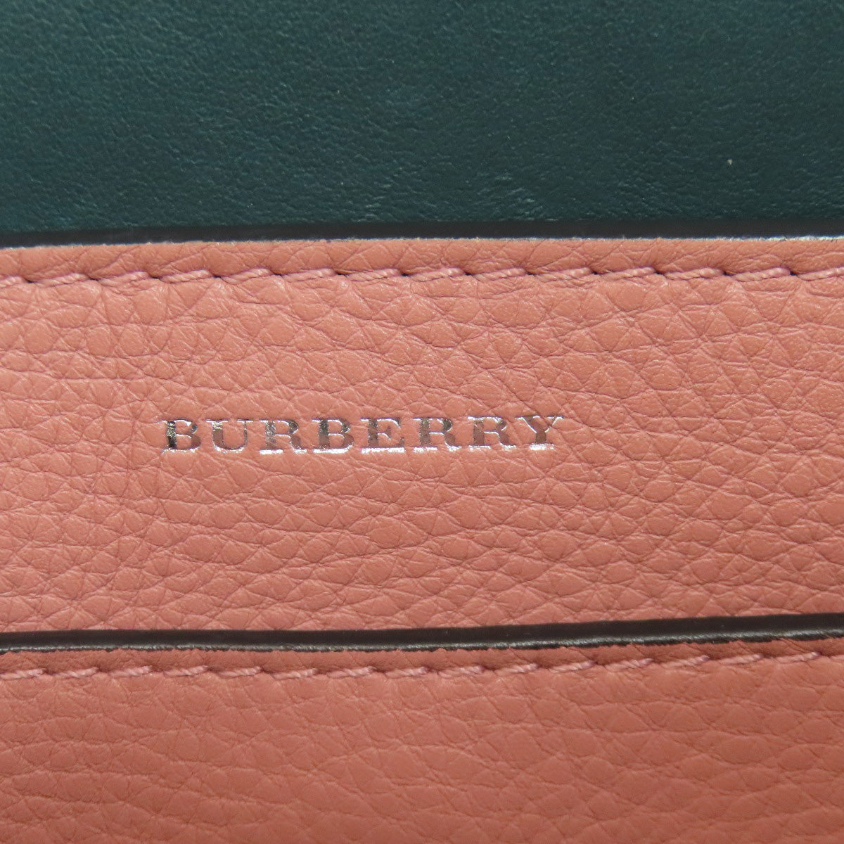 BURBERRY Handbag leather pink 2WAY Women Used Authentic