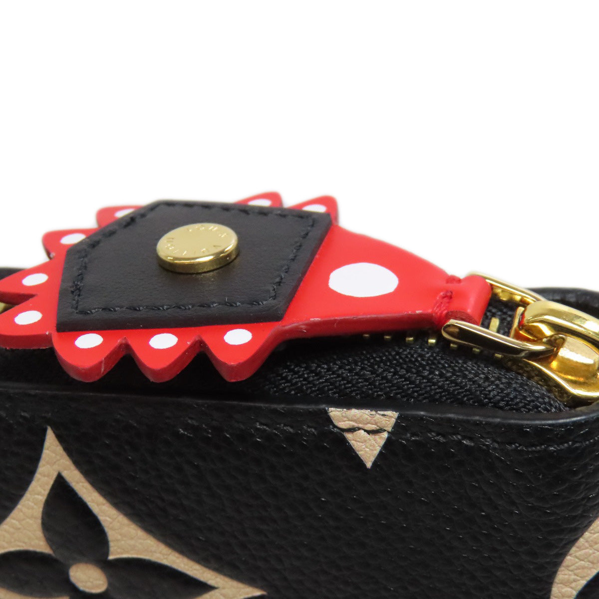 LOUIS VUITTON Long Wallet Purse M69698 Ann Platt black LV Crafty Zippy Wallet Women Used Authentic