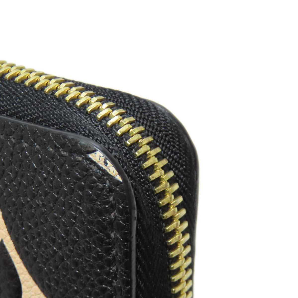 LOUIS VUITTON Long Wallet Purse M69698 Ann Platt black LV Crafty Zippy Wallet Women Used Authentic